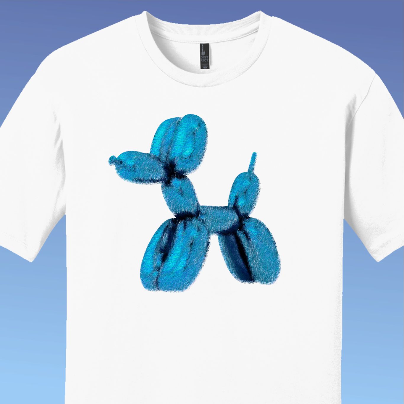 Fuzzy Balloon Dog Unisex Tee