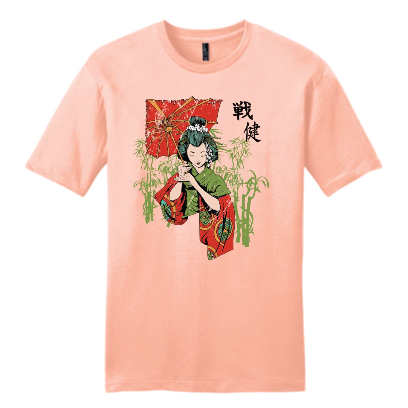 100% cotton unisex t-shirt dusty peach