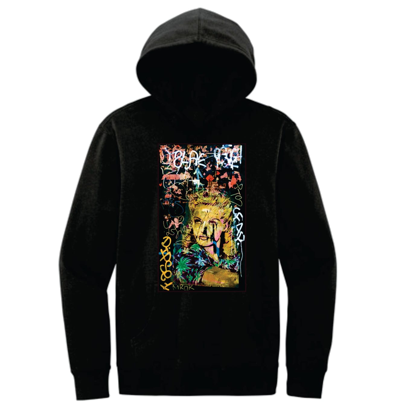 Barcelona Street art design unisex hoodie Black