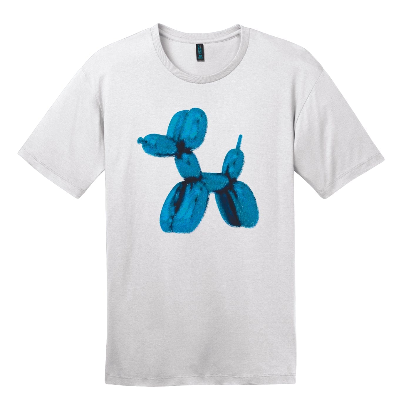 Koons inspired fuzzy balloon dog design unisex youth t-shirt black