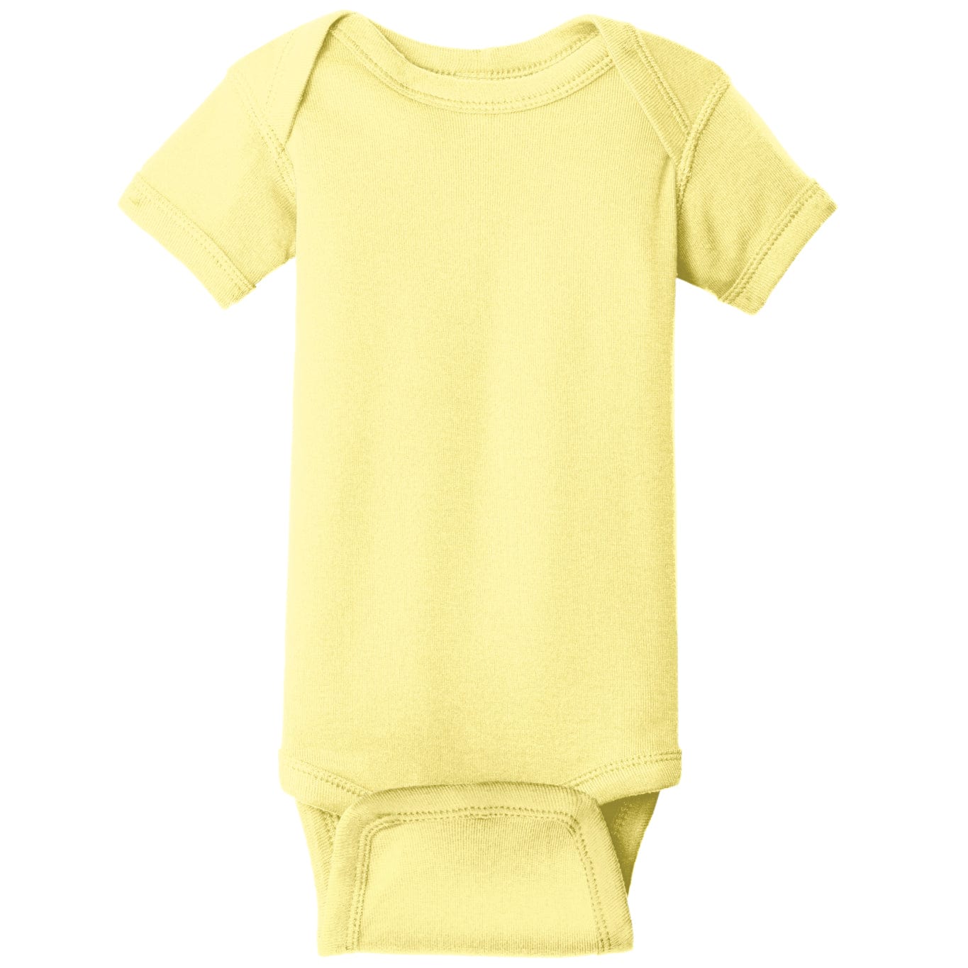 Rabbit Skins Infant Short Sleeve Baby Rib Onesie Baby & Toddler inkyproduct New Born Banana 