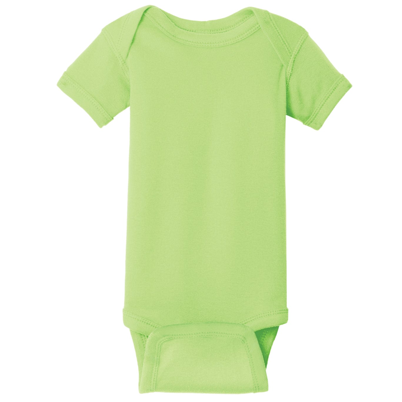 Rabbit Skins Infant Short Sleeve Baby Rib Onesie Baby & Toddler inkyproduct New Born Key Lime 