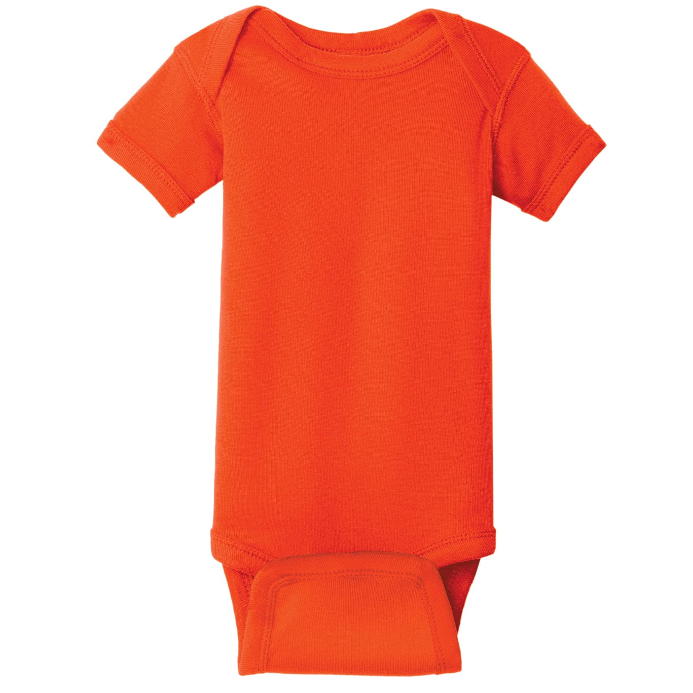 Rabbit Skins Infant Short Sleeve Baby Rib Onesie Baby & Toddler inkyproduct New Born Orange 