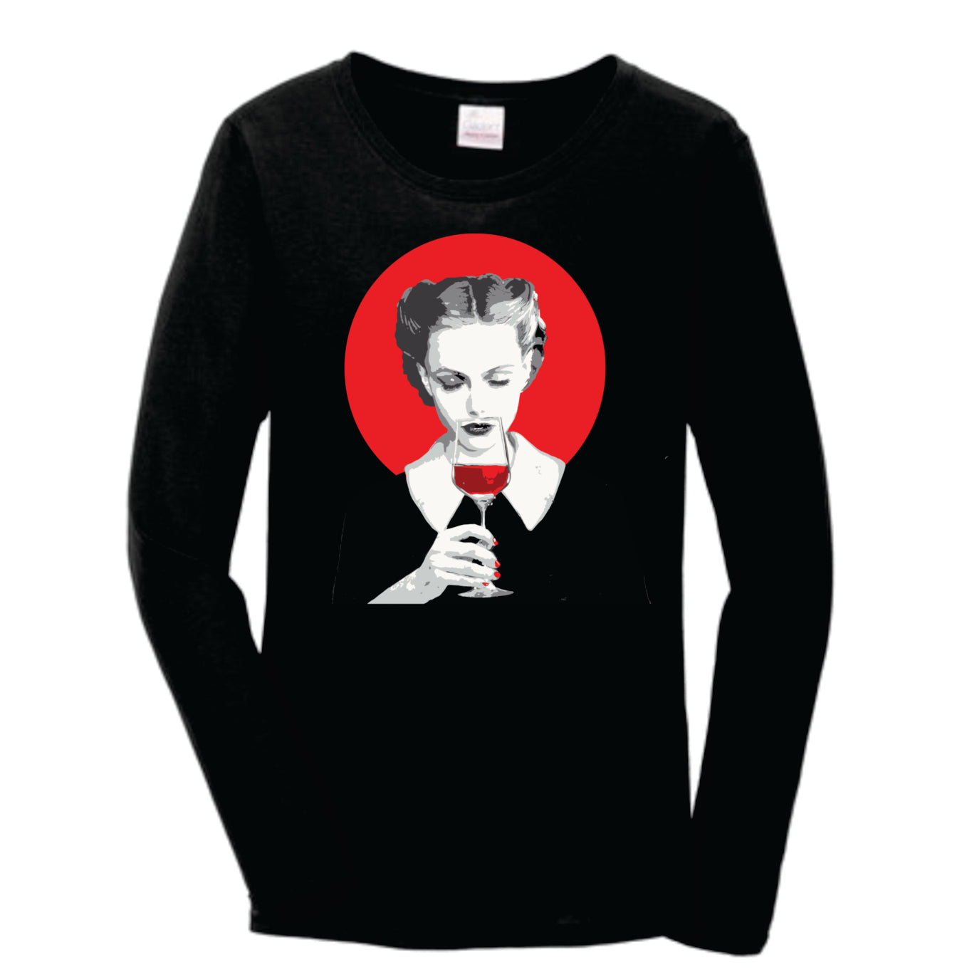 Wine Madonna Women's Long Sleeve Tee