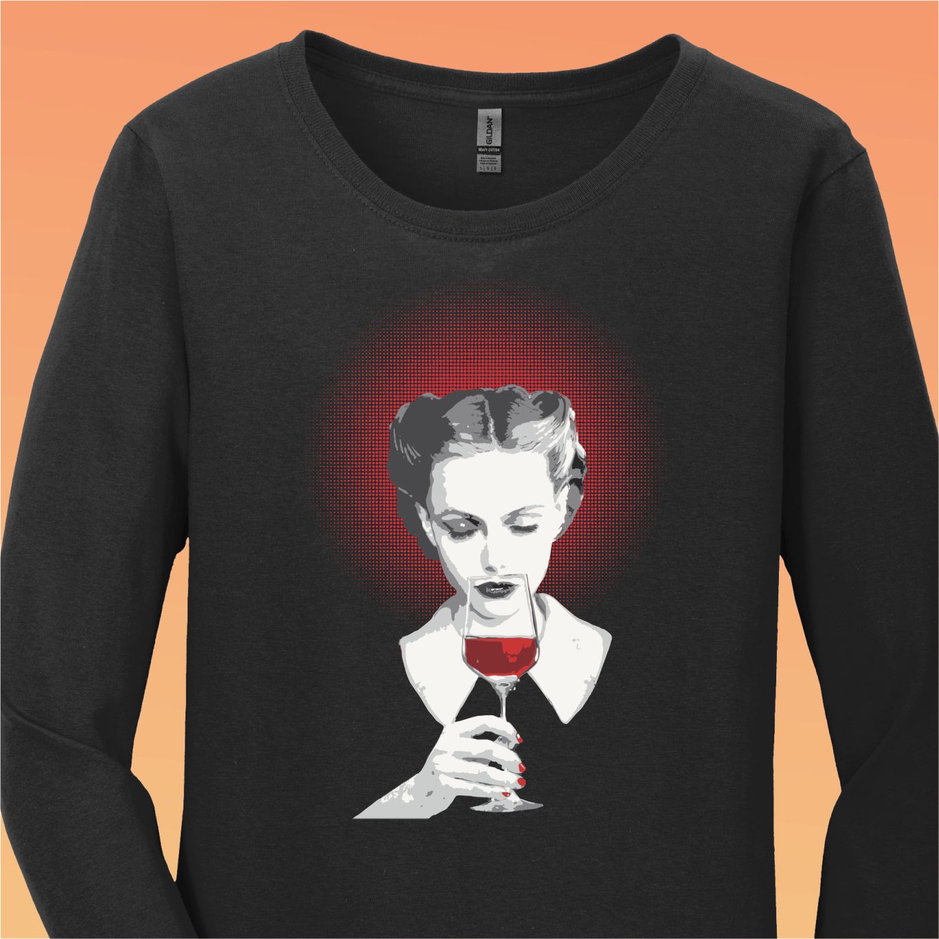 Wine Madonna Women's Long Sleeve Tee